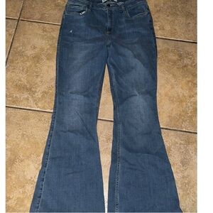 Hollister Dark Blue Flare Jeans